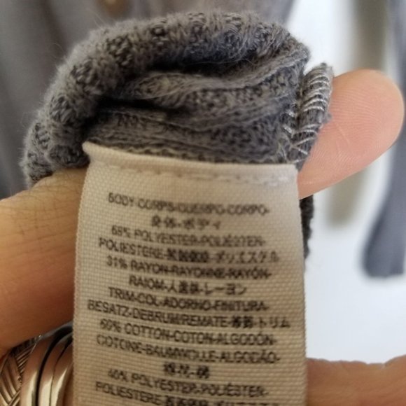 We The Free by Free People Womens XS Gray Waffle K - Picture 9 of 11